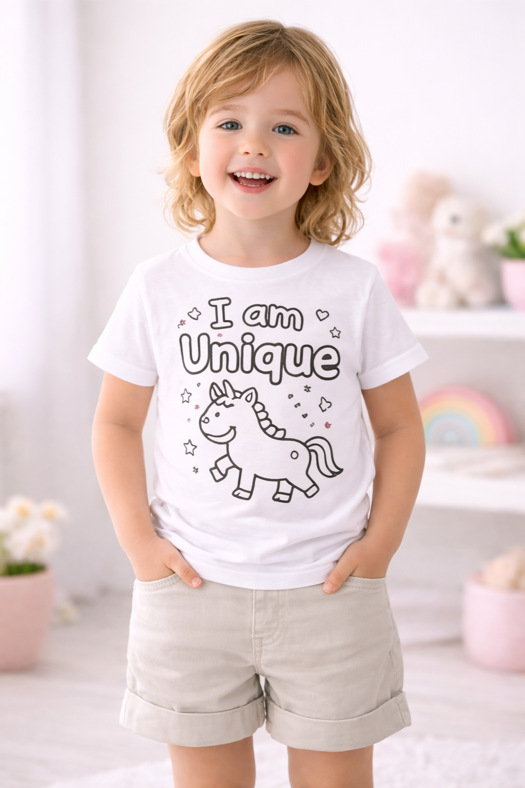 Kids Affirmation Color Your Own Tees- Ready to Wear