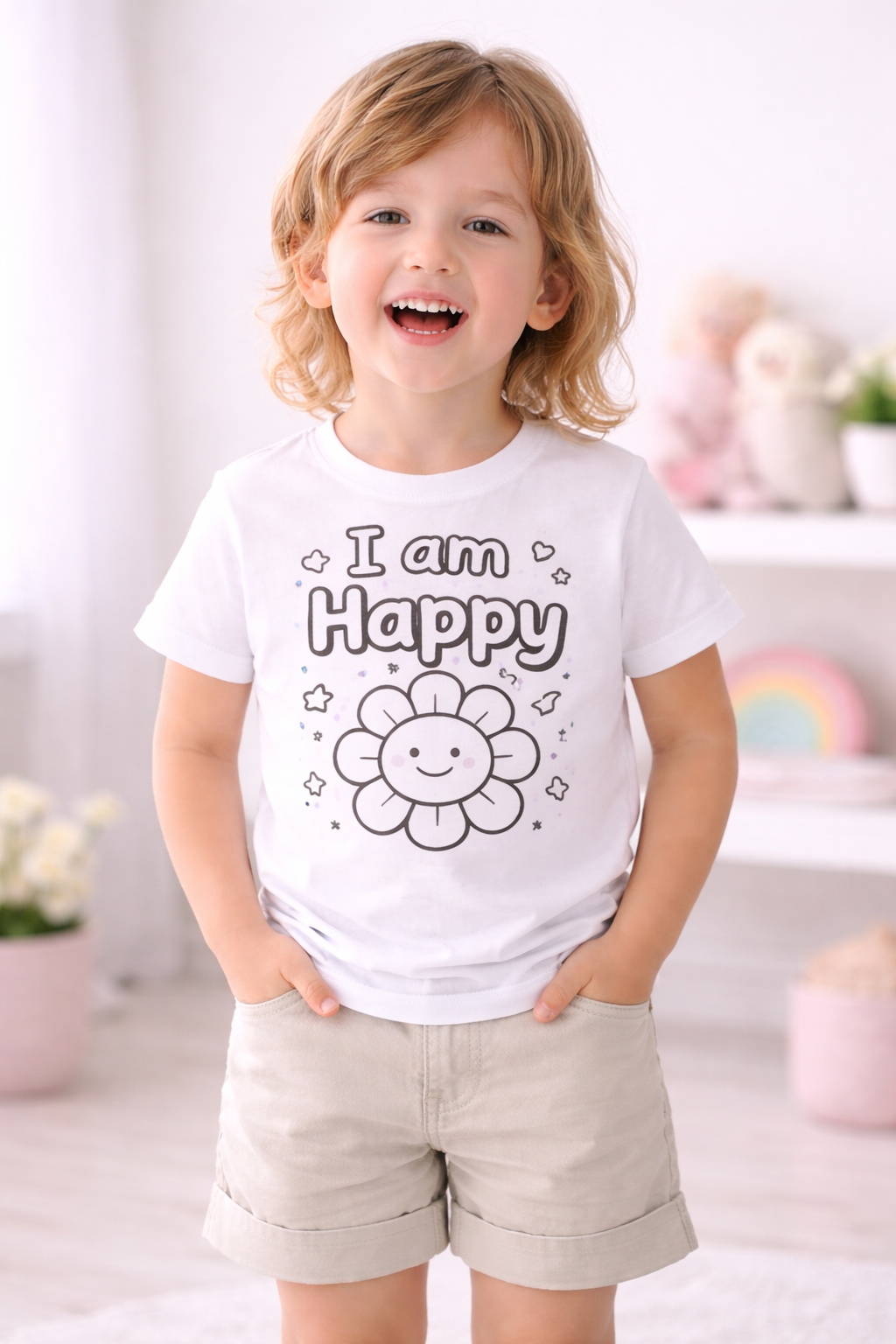 Kids Affirmation Color Your Own Tees- Ready to Wear