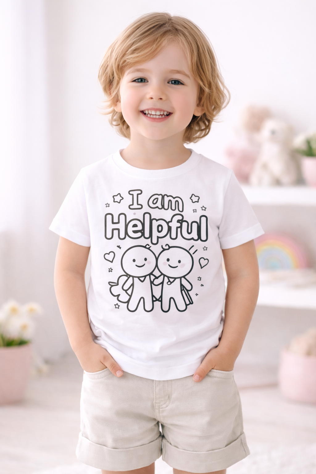 Kids Affirmation Color Your Own Tees- Ready to Wear