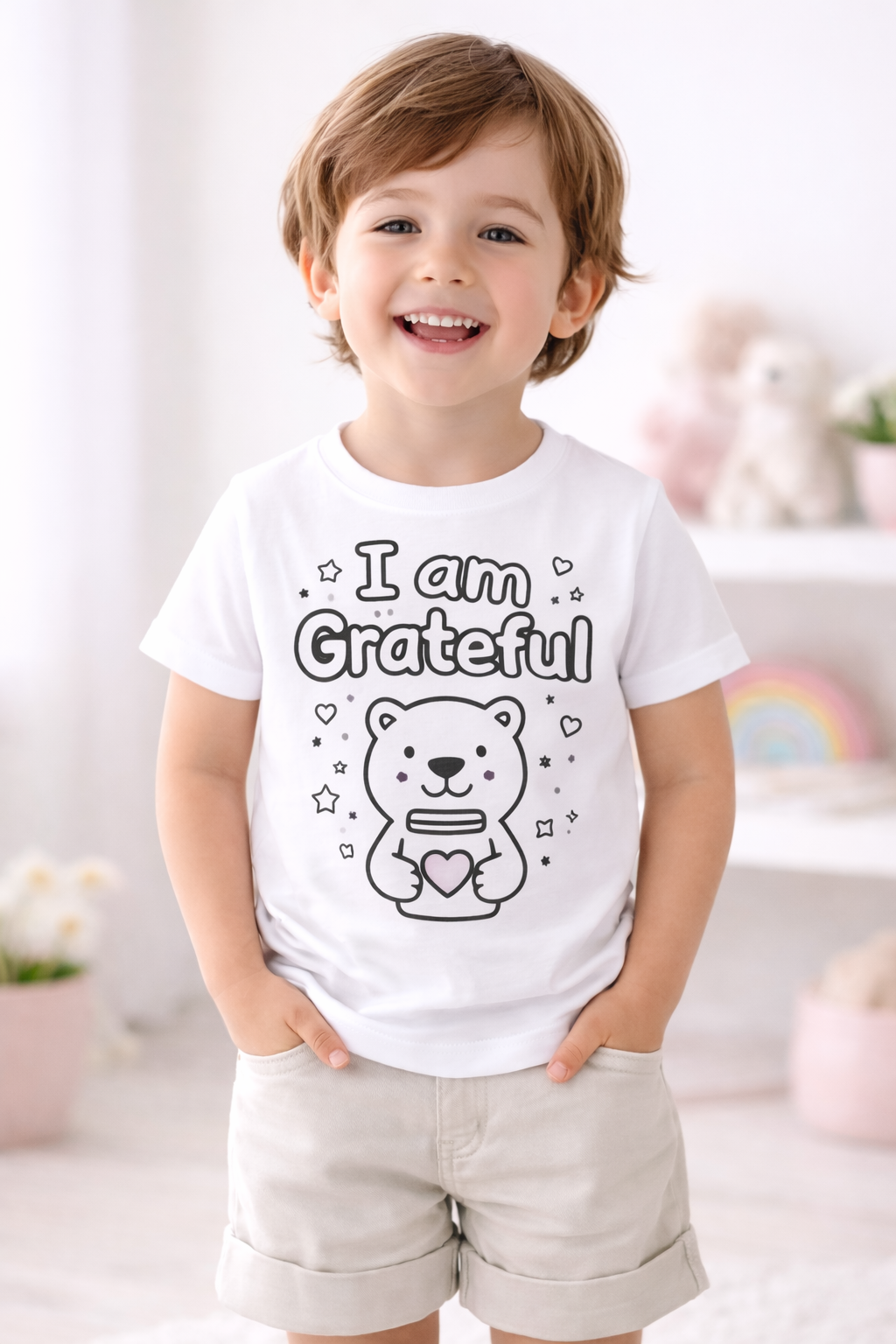 Kids Affirmation Color Your Own Tees- Ready to Wear