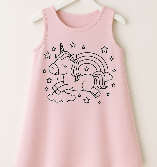 Unicorn Magic- DIY Color me frock