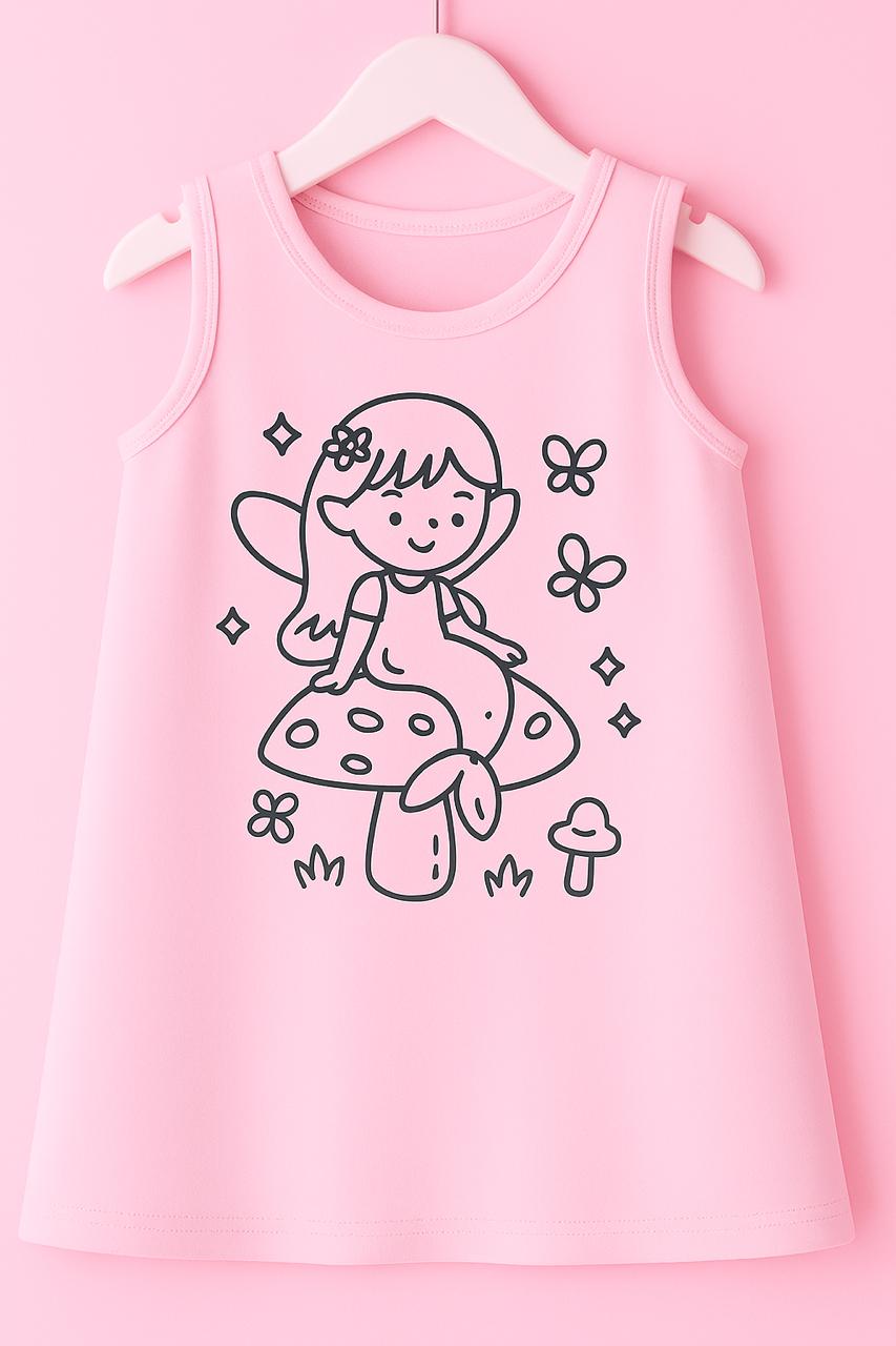 Enchanted garden- DIY Color me frock