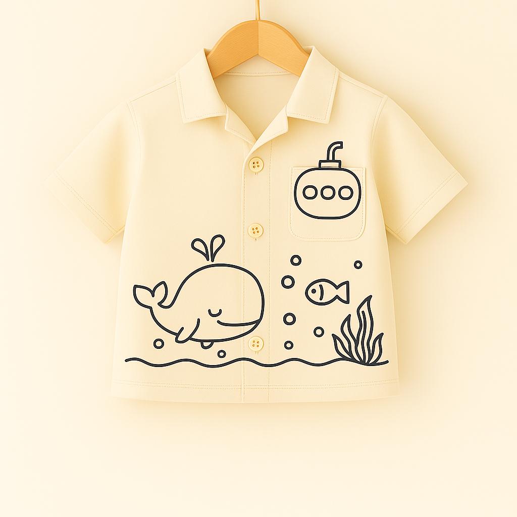 Ocean Explorer- DIY Color me shirt