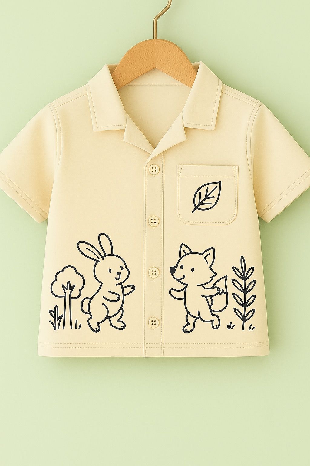 Woodland Pals- DIY Color me shirt