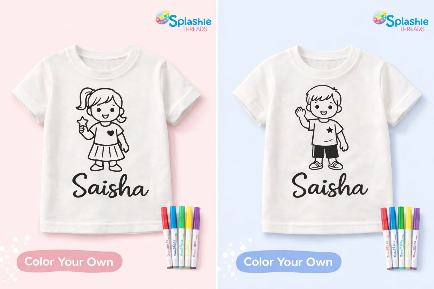 Personalized Color-Your-Own-Name-T-shirt