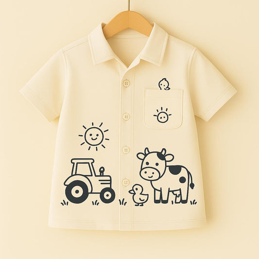 Farmyard Friends- DIY Color me shirt