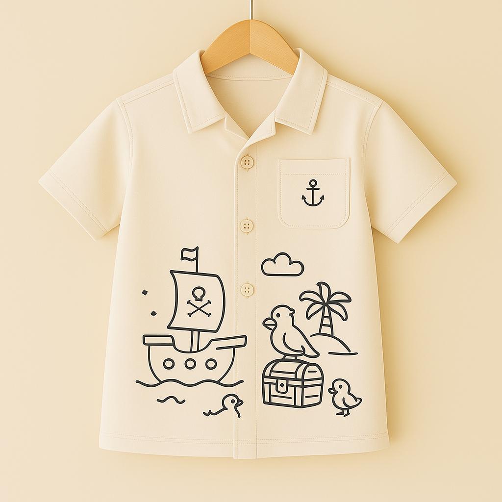 Pirate Adventure- DIY Color me shirt