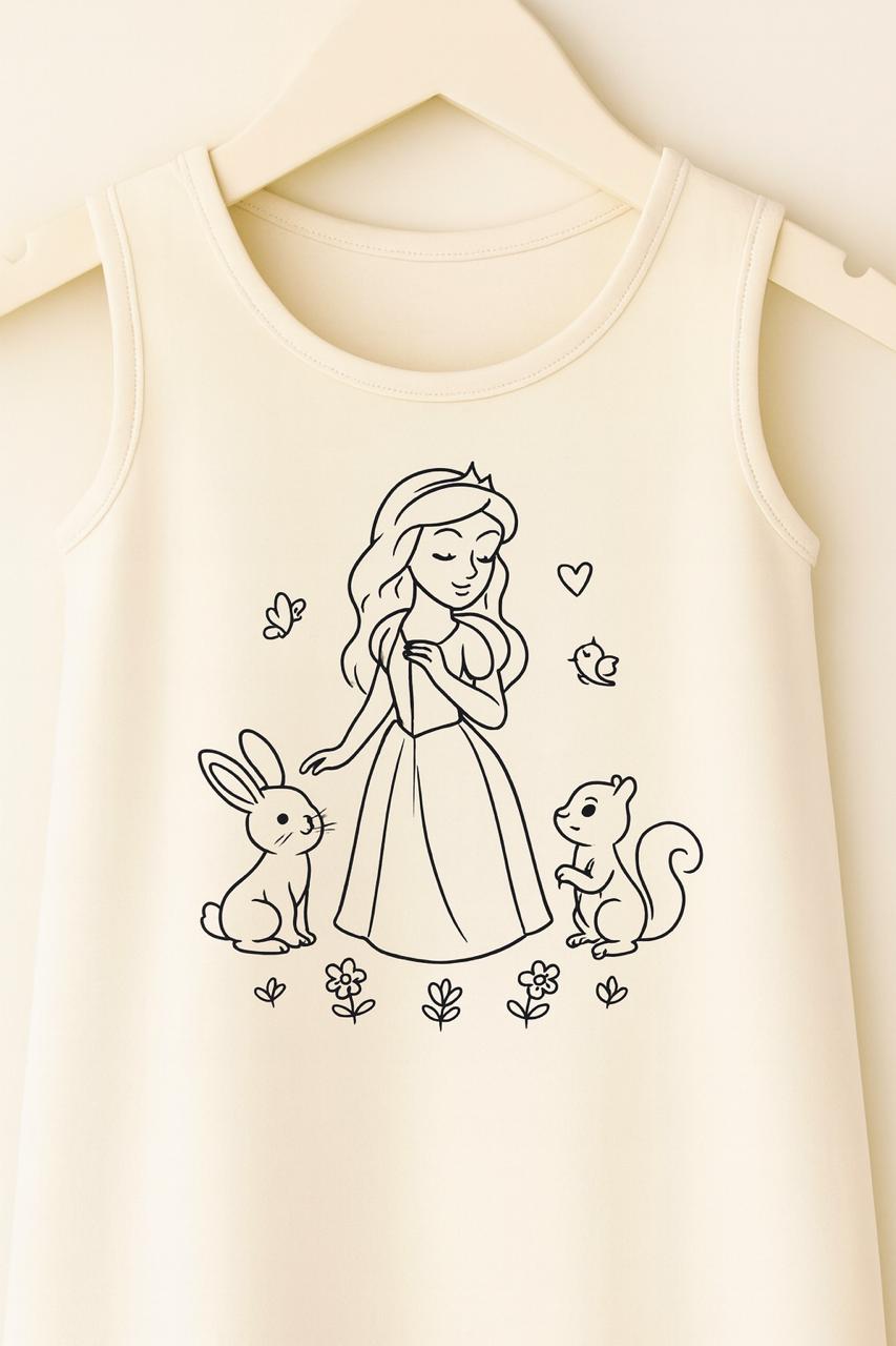 Princess Meadow- DIY Color me frock